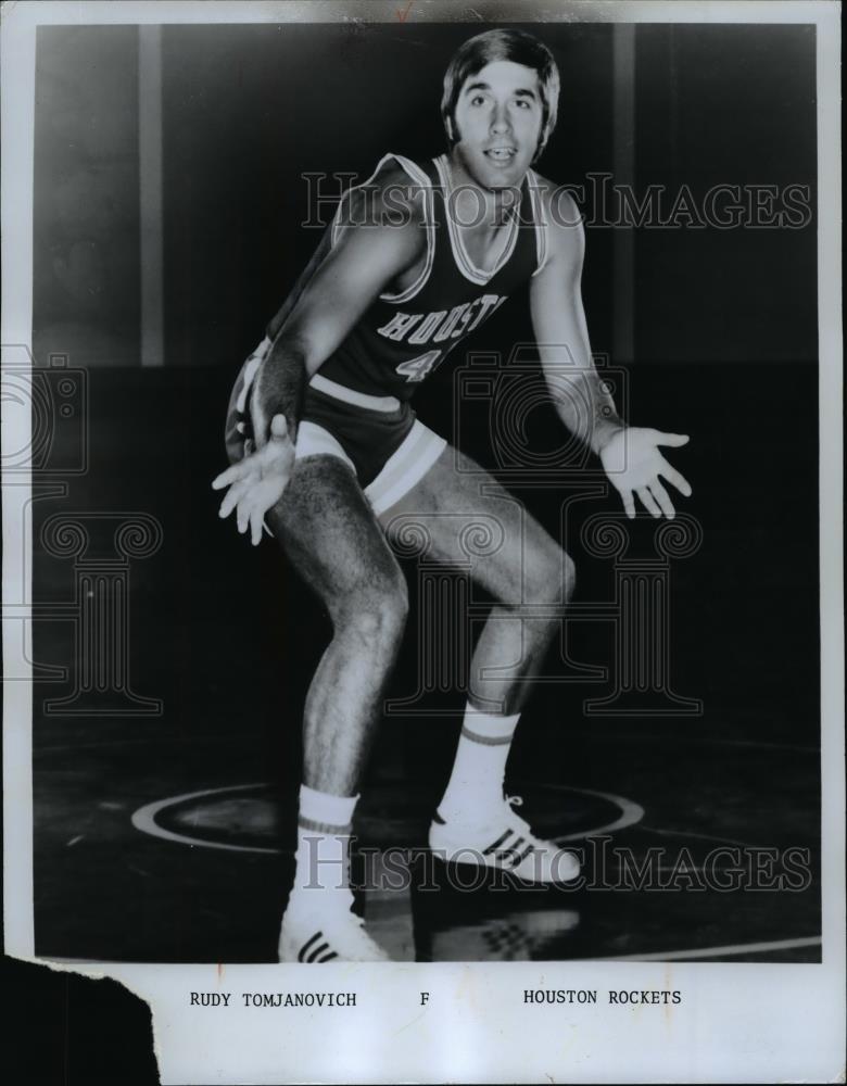 1974 Press Photo Houston Rockets basketball Rudy Tomjanovich - cvb70445 - Historic Images