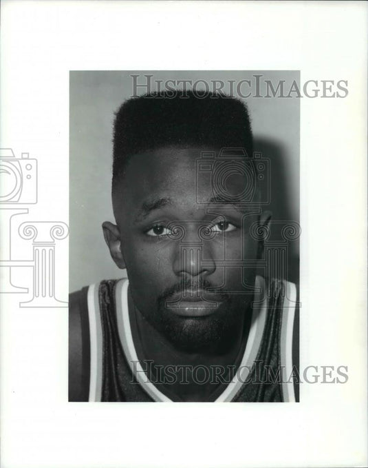 1990 Press Photo Derek Allen, 1990 C.S.U basketball player - cvb70455 - Historic Images