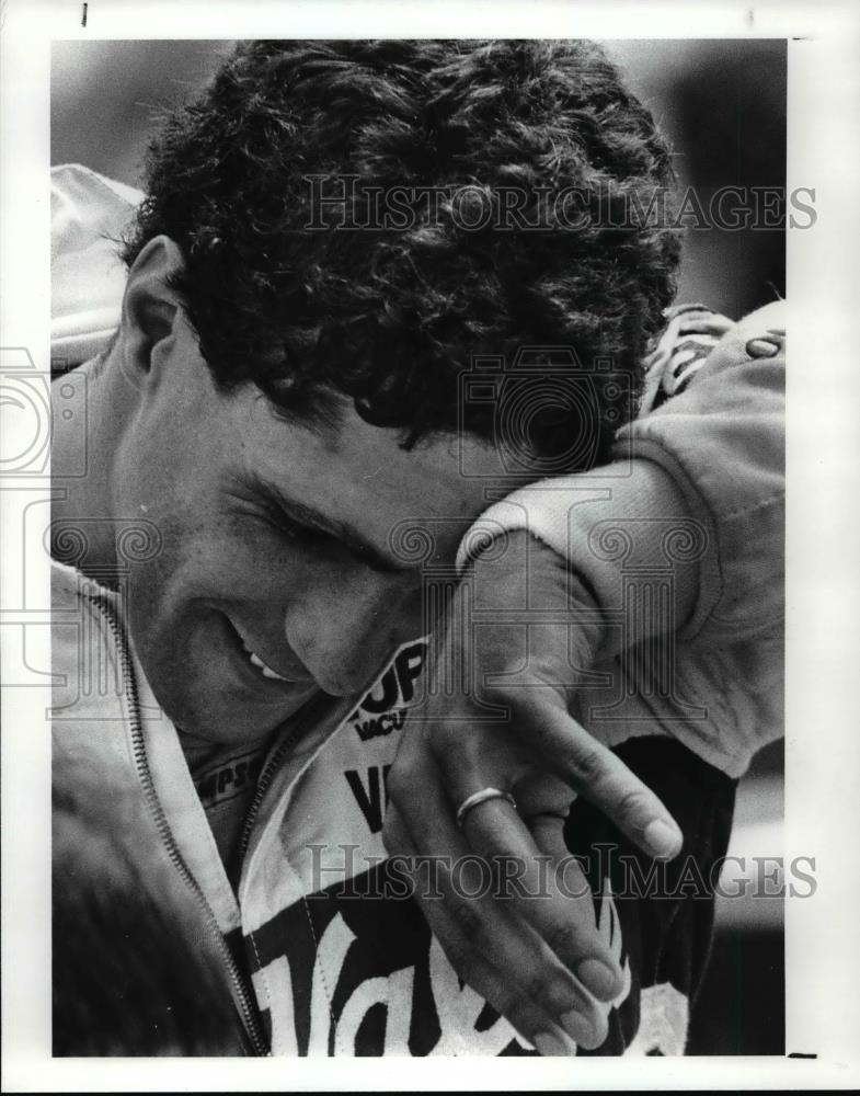 1987 Press Photo Roberto Guerrero, fastest on the track - cvb70525 - Historic Images