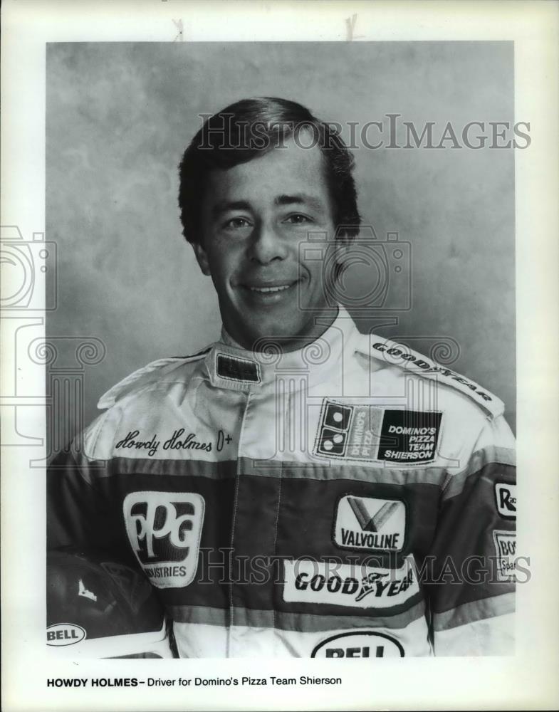 Press Photo Howdey Holmes - Driver for Domino&#39;s Pizza Team Shierson - cvb70526 - Historic Images