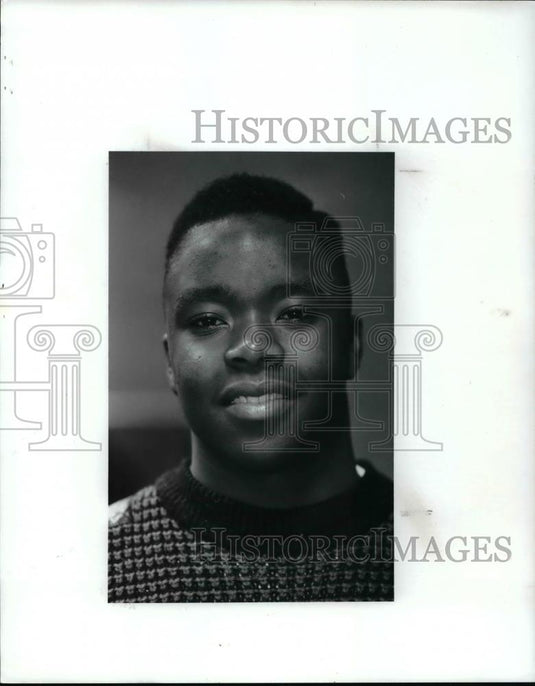 1991 Press Photo Henry Slay, Eyria West Football - cvb70548 - Historic Images