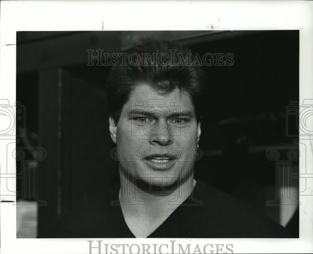 1990 Press Photo Mike Babb returns to Browns - cvb71102 - Historic Images