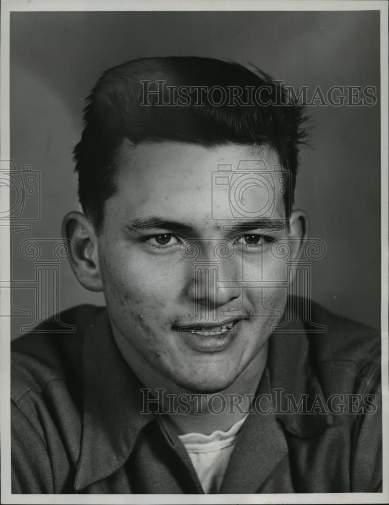 1953 Press Photo Jack Haffey, Guard, Benedictine Football - cvb71367 - Historic Images