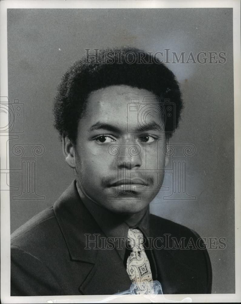 1971 Press Photo Gerals Jeffries-Lutheran East football player - cvb71451 - Historic Images