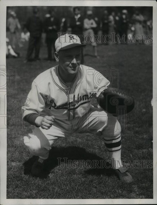 1935 Press Photo Howard Pearce, Baseball - cvb71594 - Historic Images