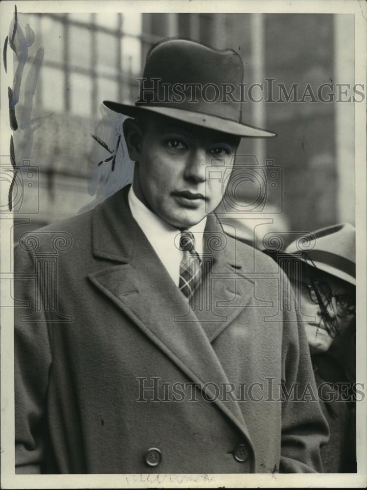 1934 Press Photo Tom Hamilton, coach of Navy - cvb71634 - Historic Images