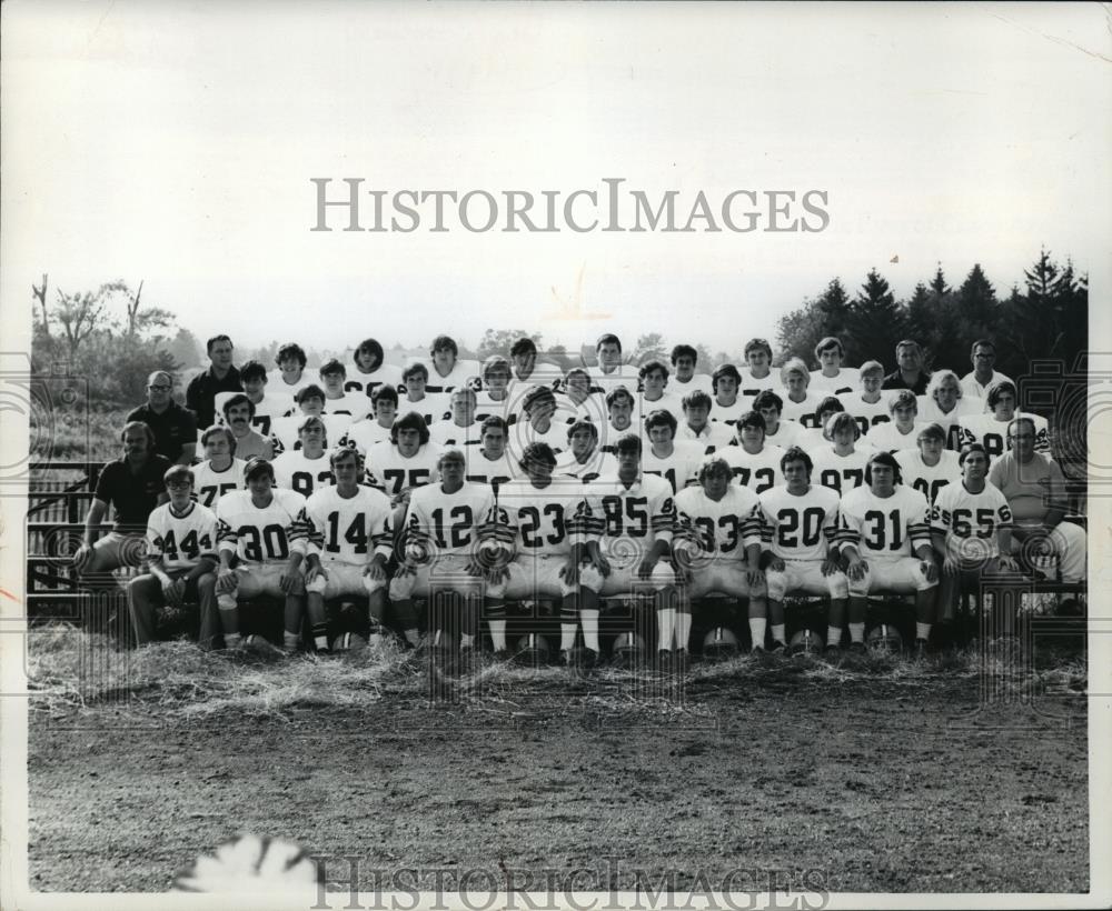 1971 Press Photo Walsh Warriors High Football - cvb72267 - Historic Images