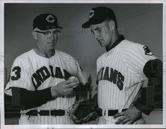 1961 Press Photo Mel Harder & Dick Beres - cvb72271 - Historic Images