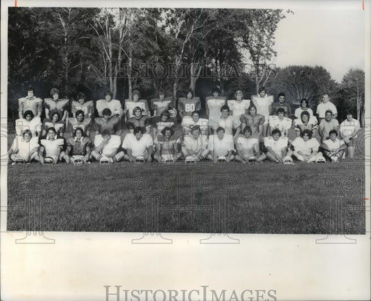 1976 Press Photo West All Stars football team - cvb72275 - Historic Images