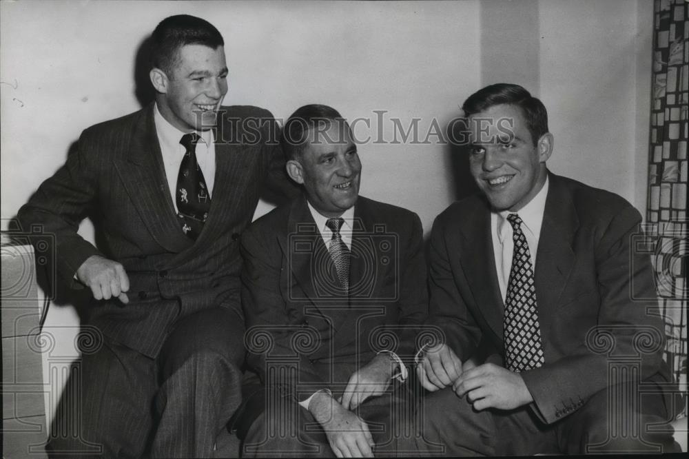 1950 Press Photo Tom Hague, Leslie Hague and Jim Hague - cvb72280 - Historic Images