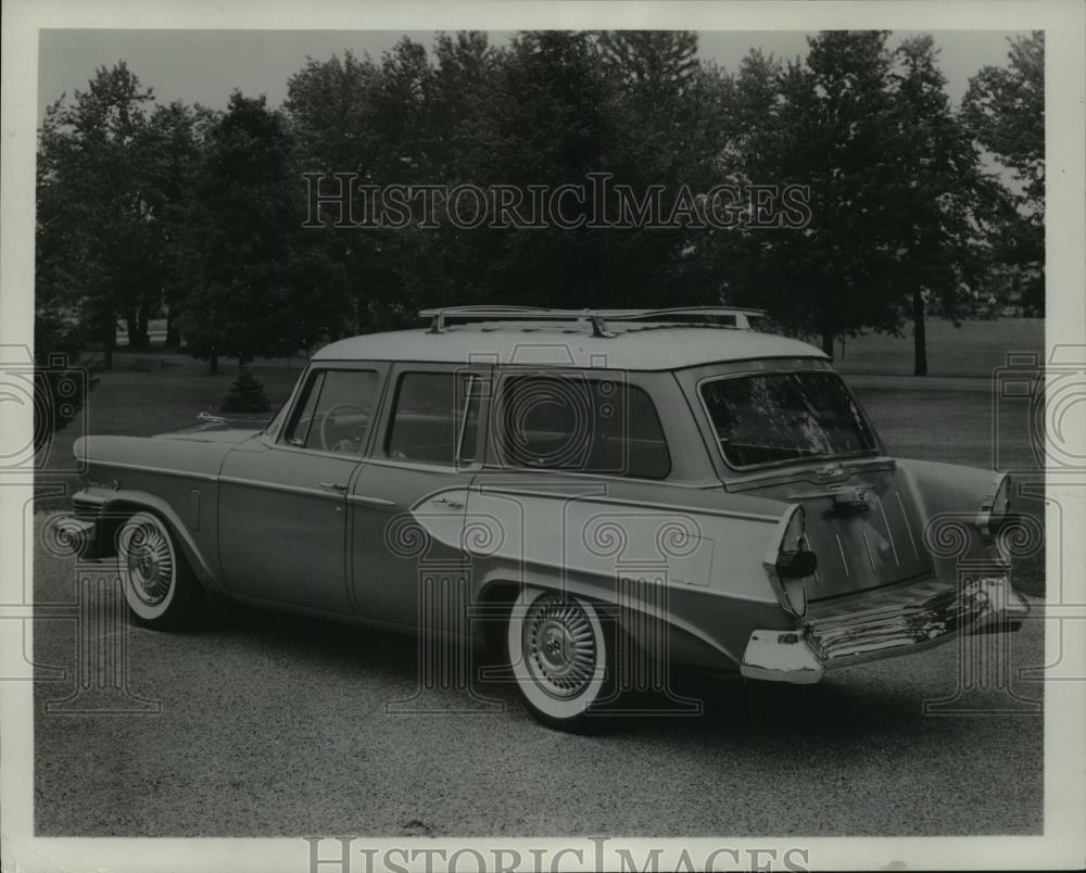 1956 Press Photo 1957 Studebaker Broadmoor station wagon - cvb72390 - Historic Images