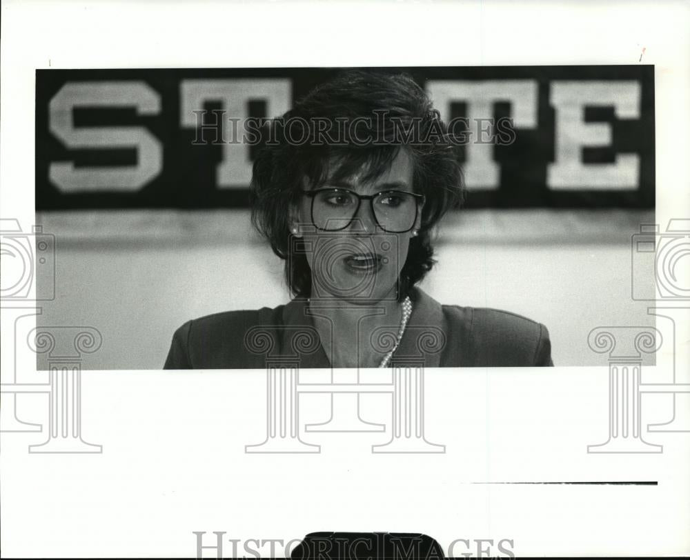 1991 Press Photo Loretta Hummeldorf, new CSU Basketball Coach - cvb72453 - Historic Images