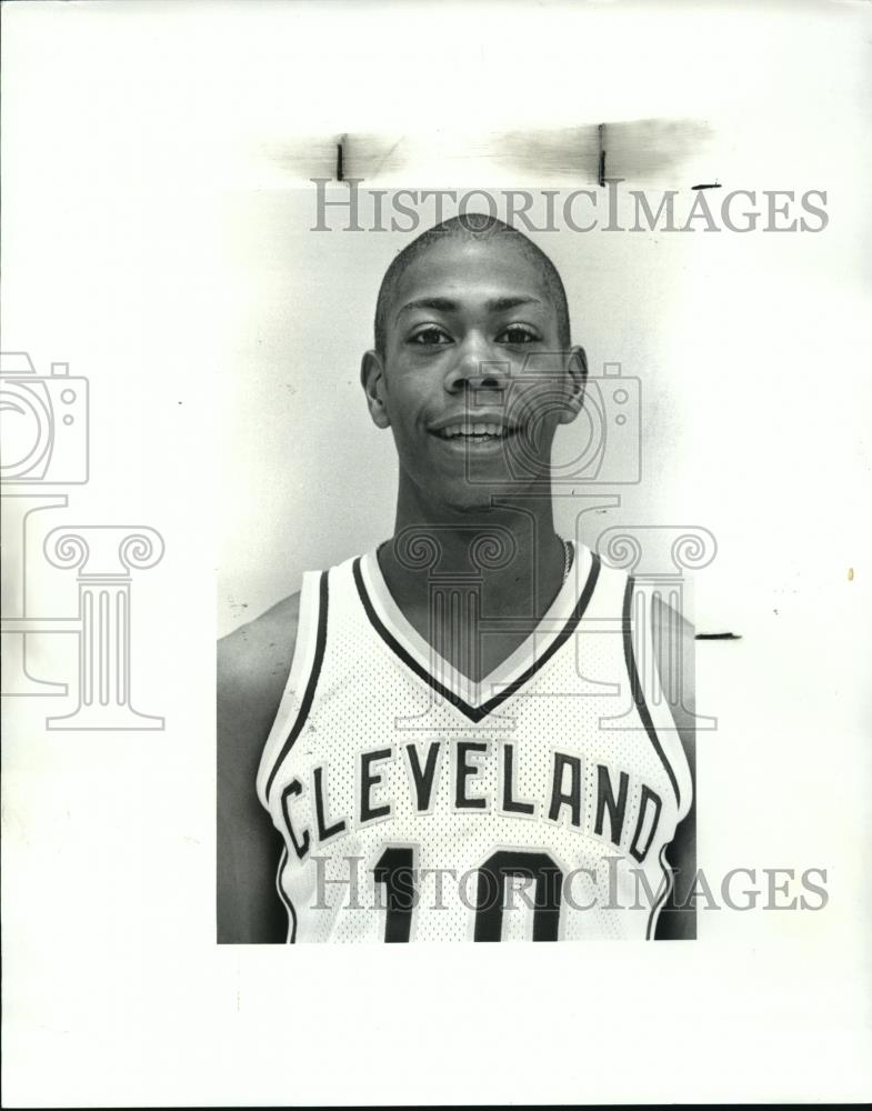 1985 Press Photo Cleveland State Basketball Player - Ken McFadden - cvb72489 - Historic Images