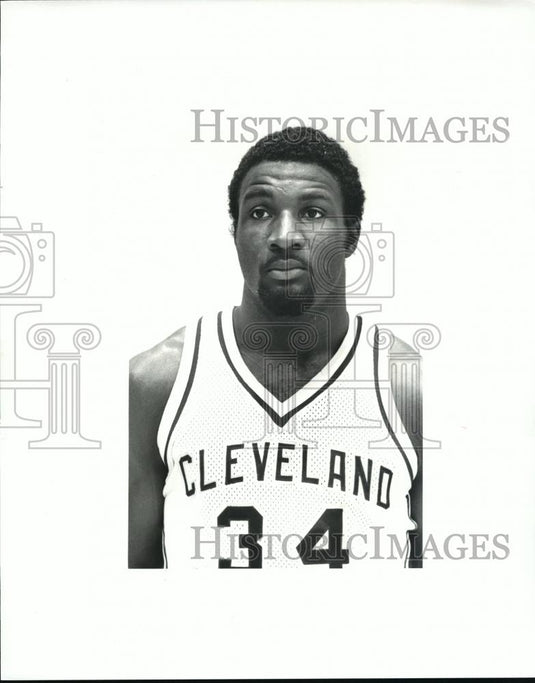 1985 Press Photo Cleveland State Basketball team Ray Salters - cvb72497 - Historic Images