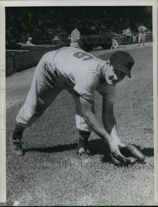 1943 Press Photo Indians Player Jimmy Grant - cvb72590 - Historic Images