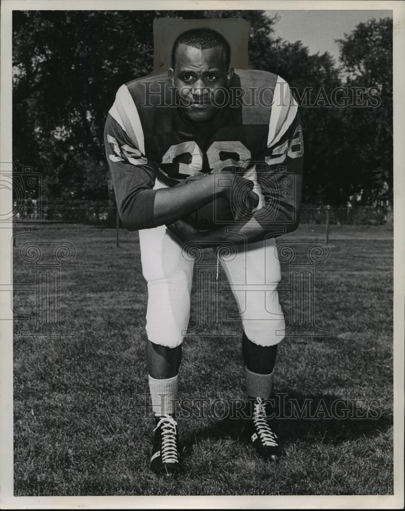 1963 Press Photo Ernie Prince Baldwin Wallace Running Back - cvb72628 - Historic Images