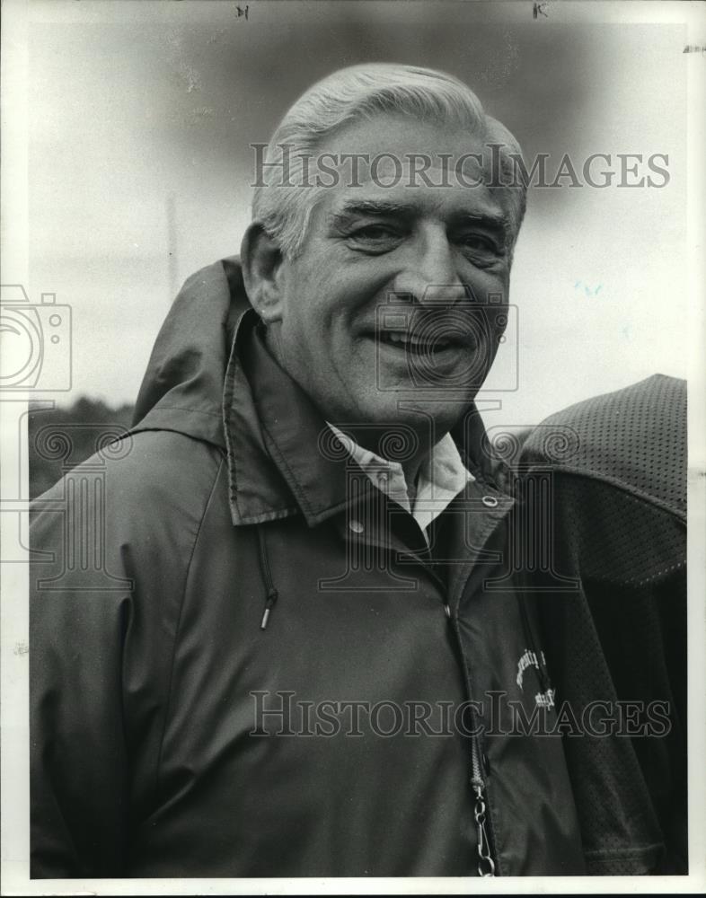 Press Photo Football Coach Cliff Forest University School - cvb72758 - Historic Images