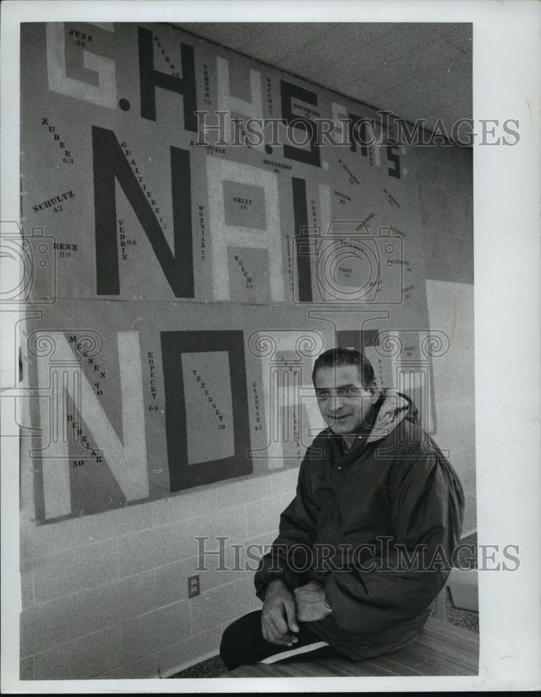 1967 Press Photo Cliff Forest Garfield Heights Football Coach - cvb72759 - Historic Images