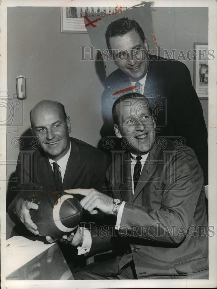 1963 Press Photo Paul Brown, Jim Ninowski and Art Modell - cvb72854 - Historic Images