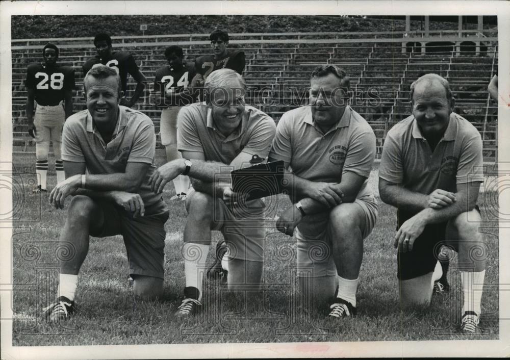 1971 Press Photo South Coaches-Ned Boohar, Dave Harris, Art Teynor, Bob Lester - Historic Images