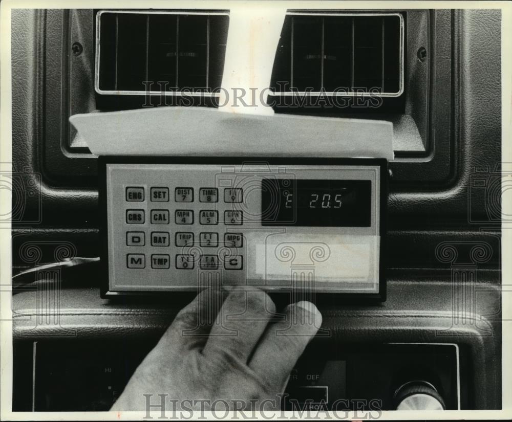 1979 Press Photo Computer on Sohio test car - cvb73229 - Historic Images