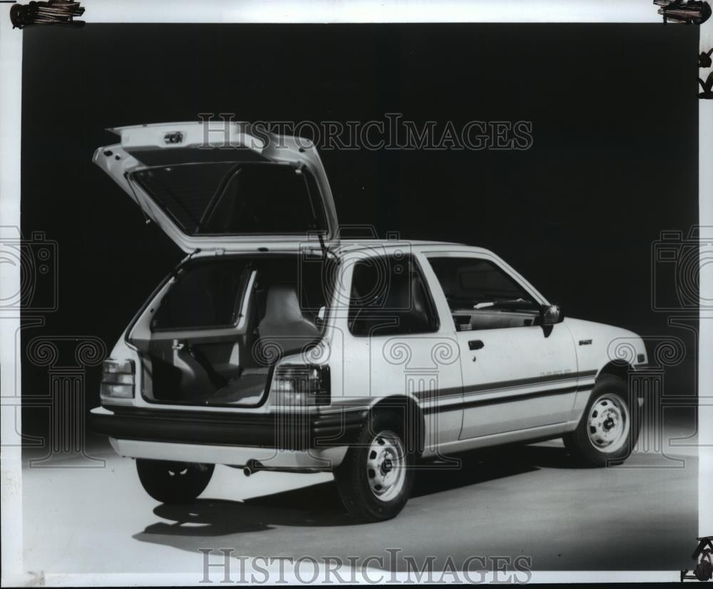 1984 Press Photo View of Chevrolet&#39;s new Sprint luggage compartment - cvb73260 - Historic Images