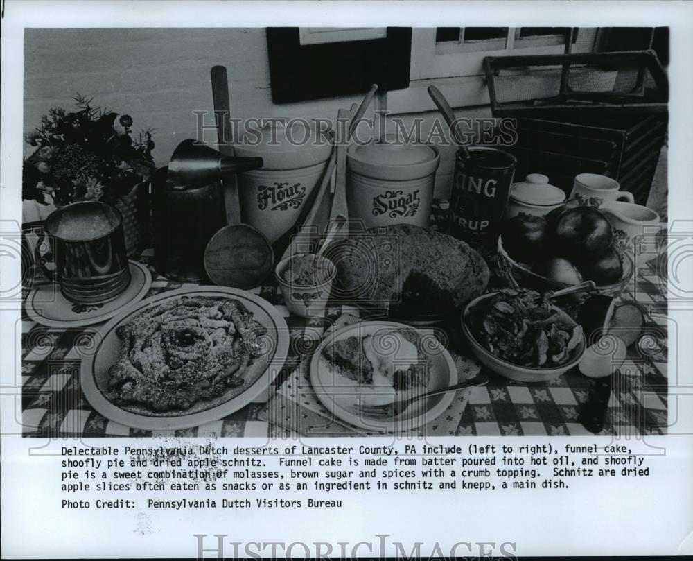 1984 Press Photo Pennsylvania Dutch Desserts of Lancaster County - cvb75659 - Historic Images