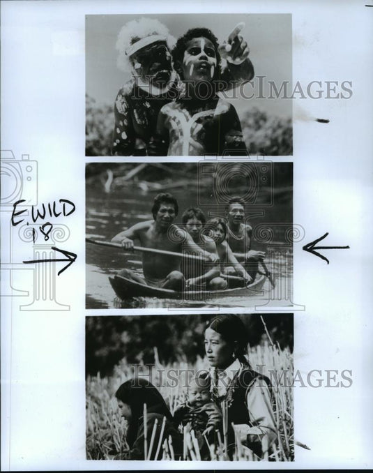 Press Photo Three Scenes from Millennium: Tribal Wisdom and the Modern World - Historic Images