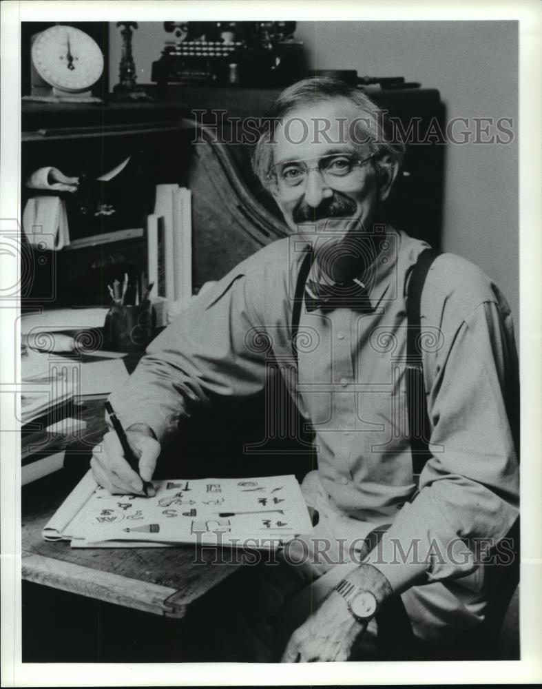 Press Photo Woodie Flowers, Professor Host of Scientific American Frontiers - Historic Images