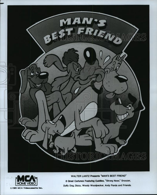 1985 Press Photo Walter Lantz Presents Man's Best Friend - cvb75734 - Historic Images