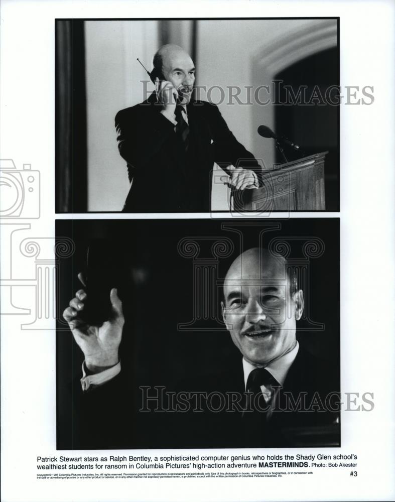 1997 Press Photo Patrick Stewart in Masterminds - cvb75753 - Historic Images