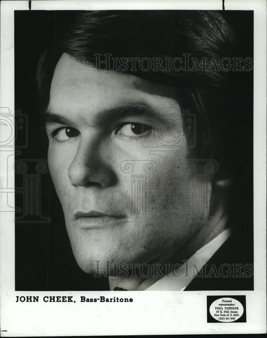 1982 Press Photo Bass-Baritone Singer John Cheek - cvb75843 - Historic Images
