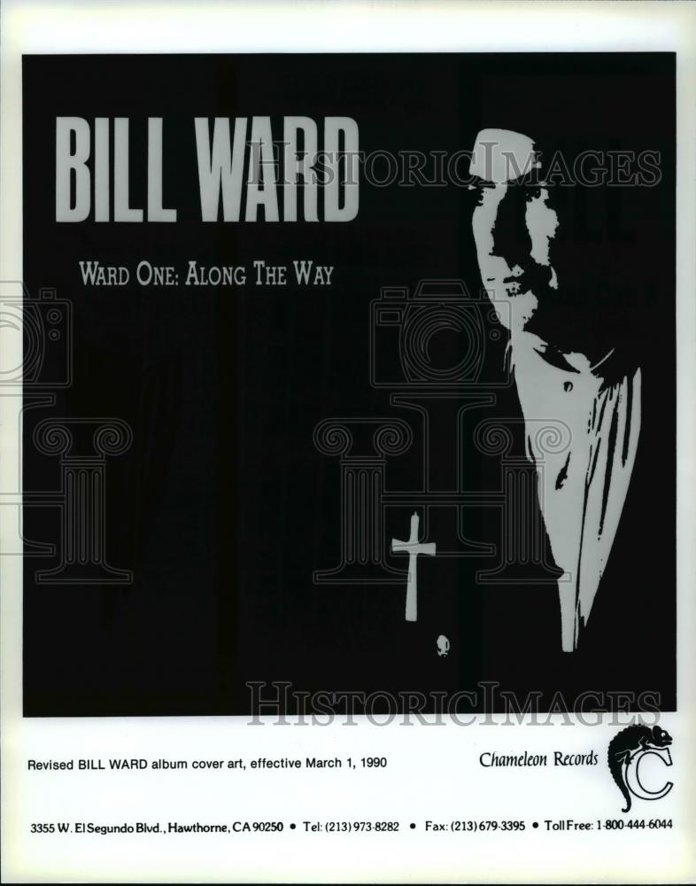 1990 Press Photo Revised Bill Ward album cover art, effective March 1, 1990 - Historic Images