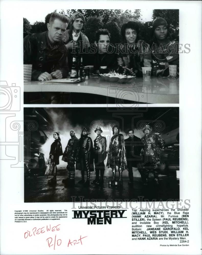 1999 Press Photo Mystery Men movie scenes - cvp98181 - Historic Images