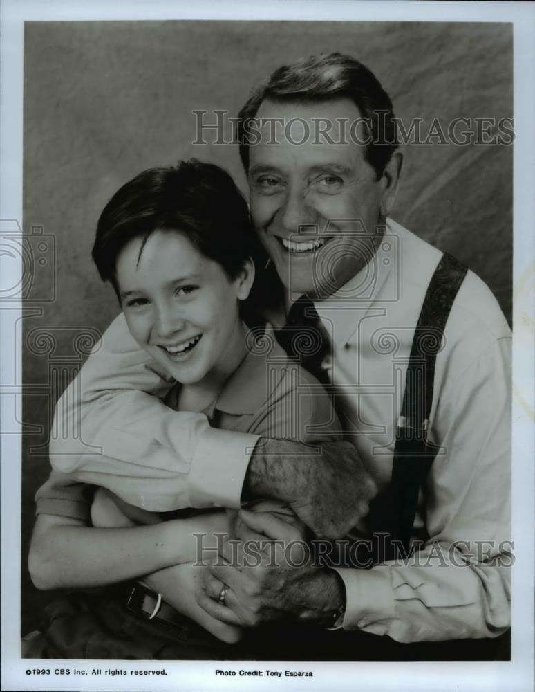 1993 Press Photo Tom Guiry and Richard Crenna in A Place to be Loved. - Historic Images