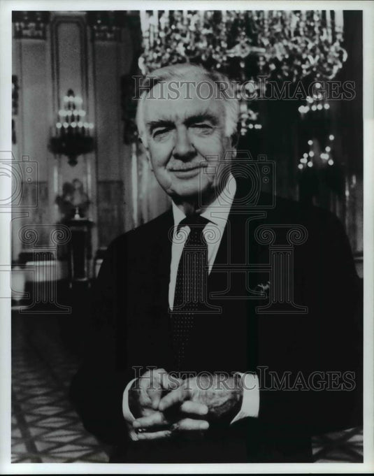 1997 Press Photo Walter Cronkite hosts From Vienna: The New Year's Celebration. - Historic Images