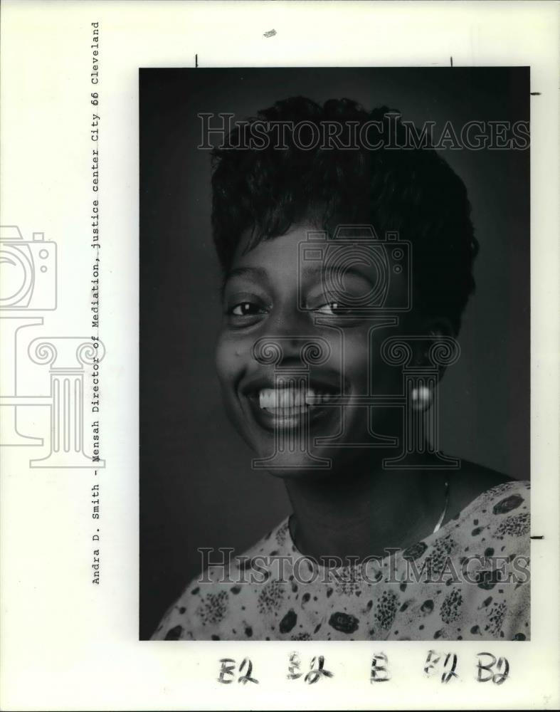 Press Photo Andra Smith-Mensah director of Mediation, justice center - Historic Images