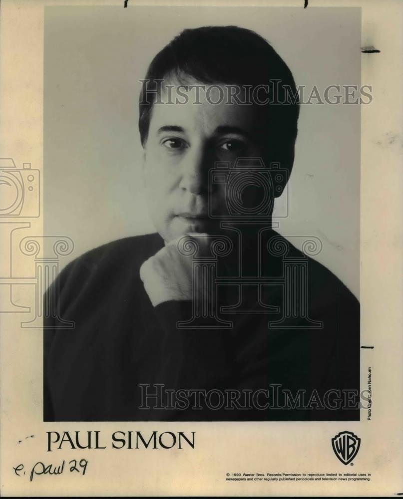 1990 Press Photo Paul Simon - cvp98319 - Historic Images