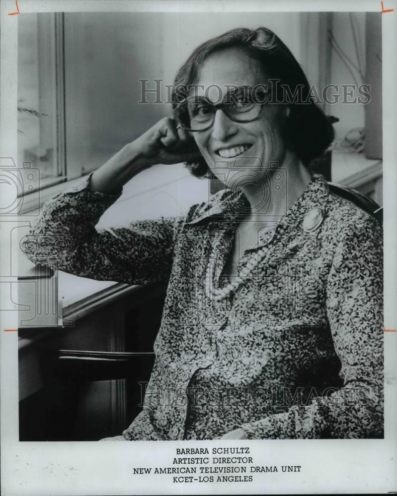 1976 Press Photo Barbara Schultz-artistic director of Visions, PBS TV program - Historic Images
