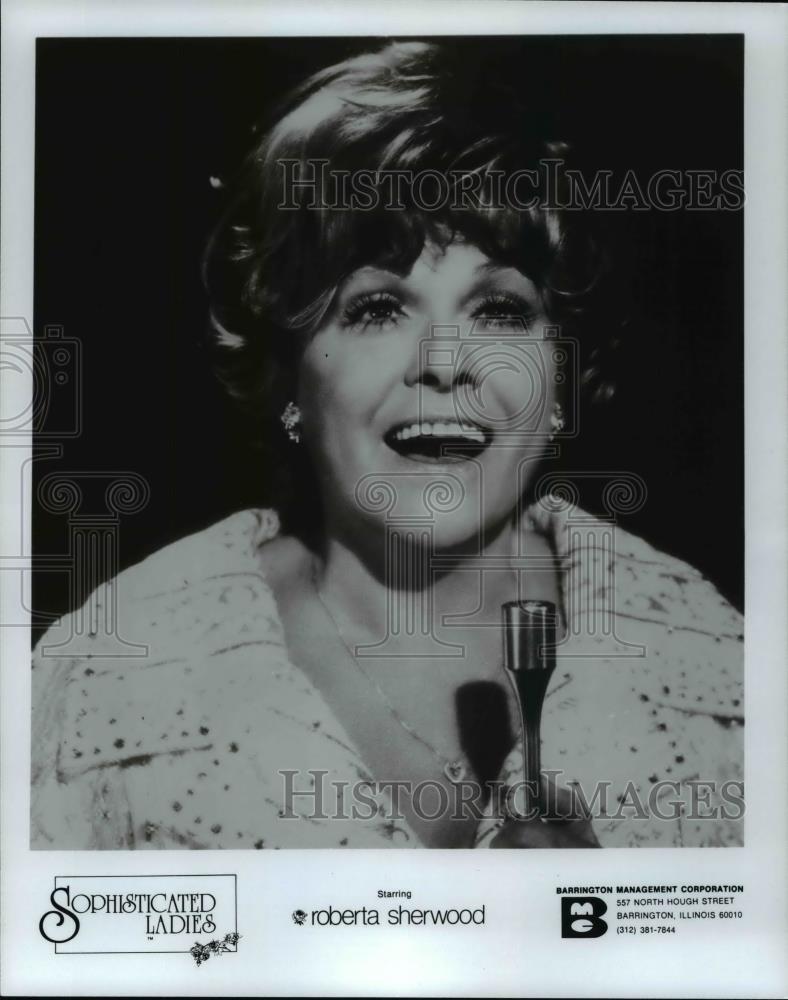 1980 Press Photo American singer Roberta Sherwood - cvp98360 - Historic Images