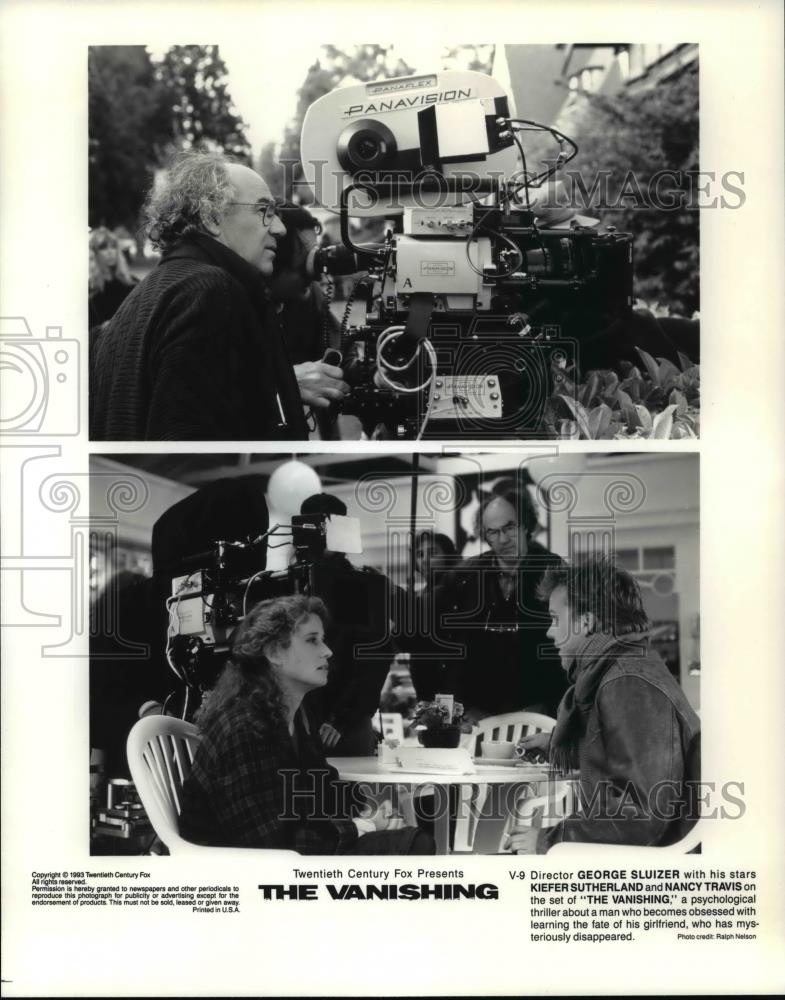 1993 Press Photo Kiefer Sutherland and Nancy Travis in the movie "The Vanishing" - Historic Images