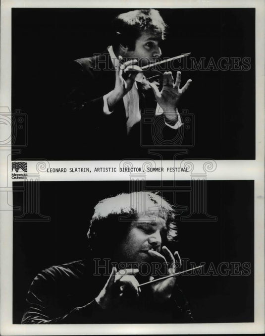 1981 Press Photo Leonard Slatkin, artistic director, Summer Festival - cvp98462 - Historic Images