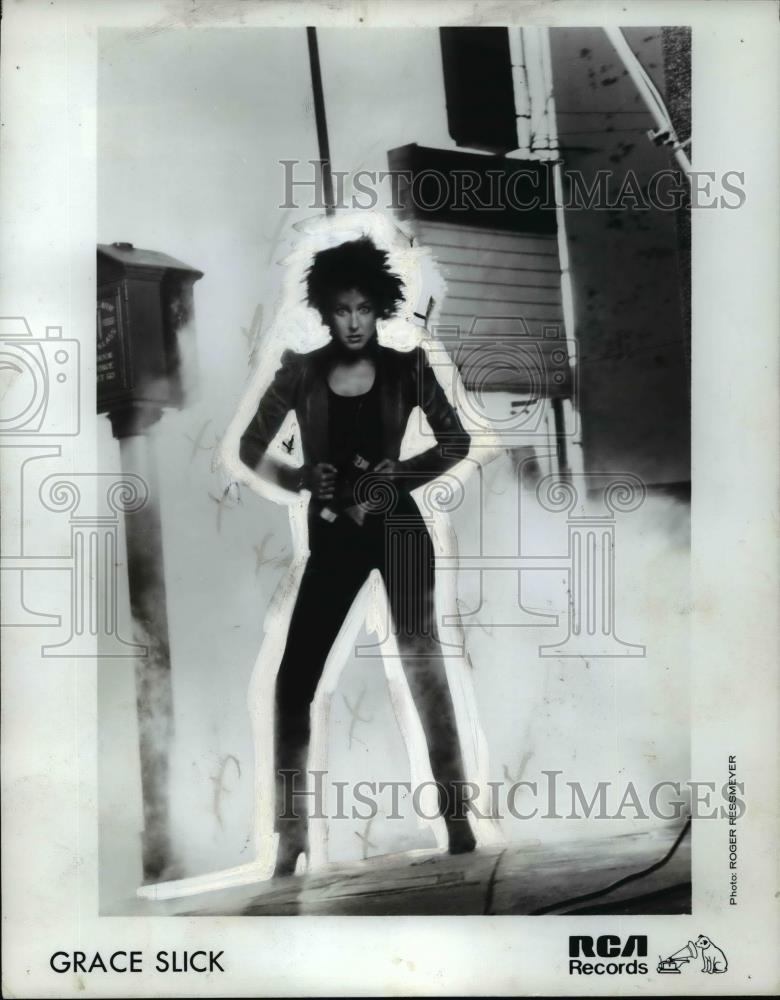 1983 Press Photo Grace Slick - cvp98470 - Historic Images