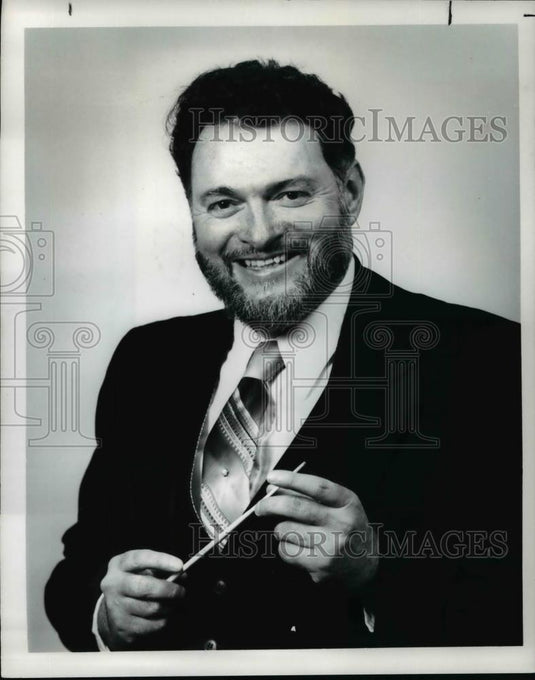 1984 Press Photo Conductor William Slocum to lead Cleveland Orchestra - Historic Images