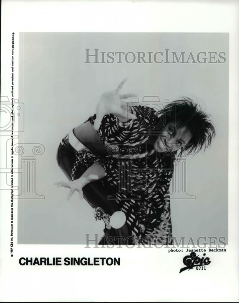 1987 Press Photo Charlie Singleton - cvp98478 - Historic Images
