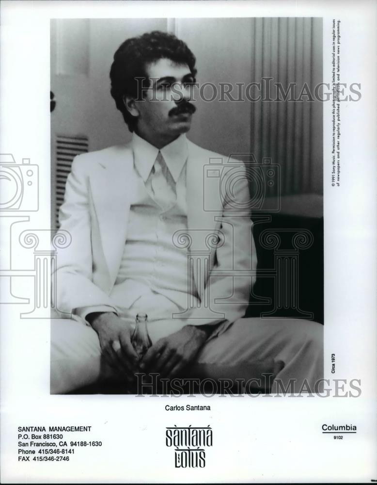 1973 Press Photo Carlos Santana - cvp98515 - Historic Images