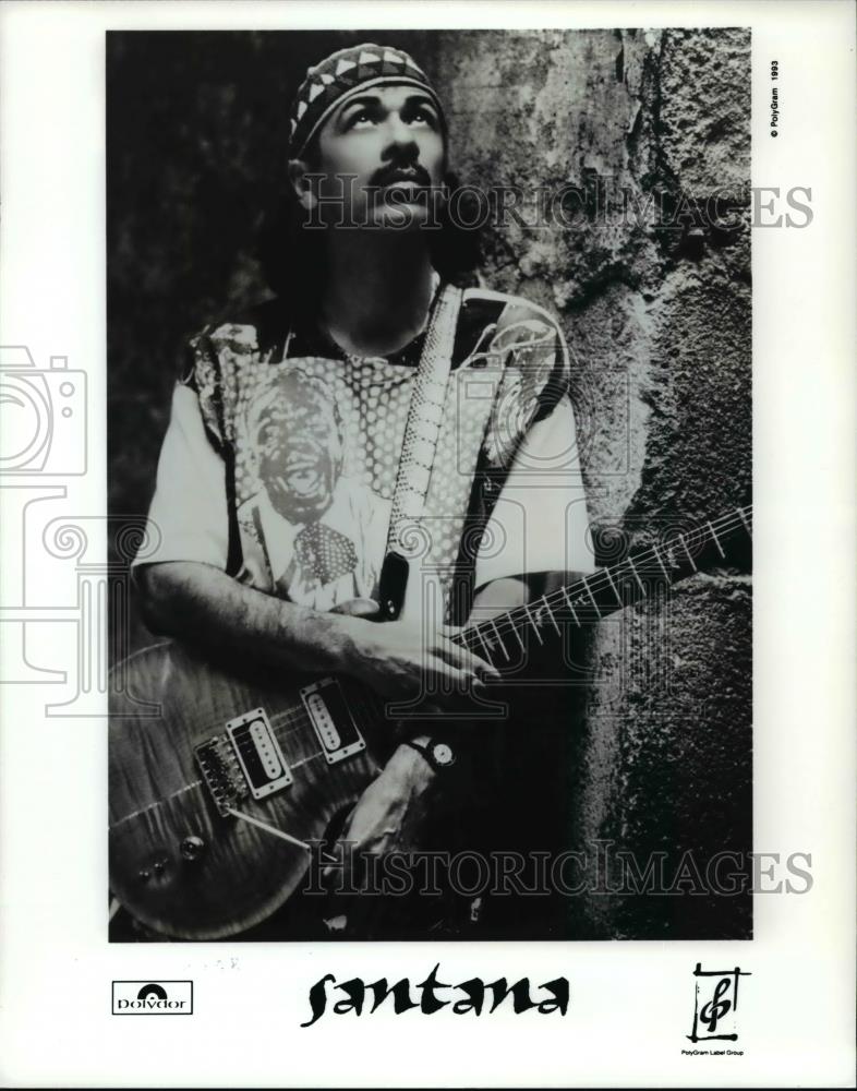 1993 Press Photo Carlos Santana, musician, singer and songwriter. - cvp98516 - Historic Images