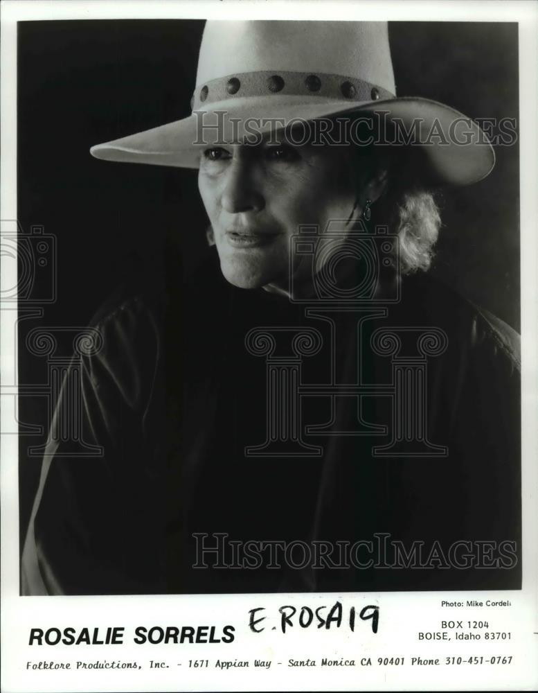 1993 Press Photo Rosalie Sorrels - cvp98595 - Historic Images