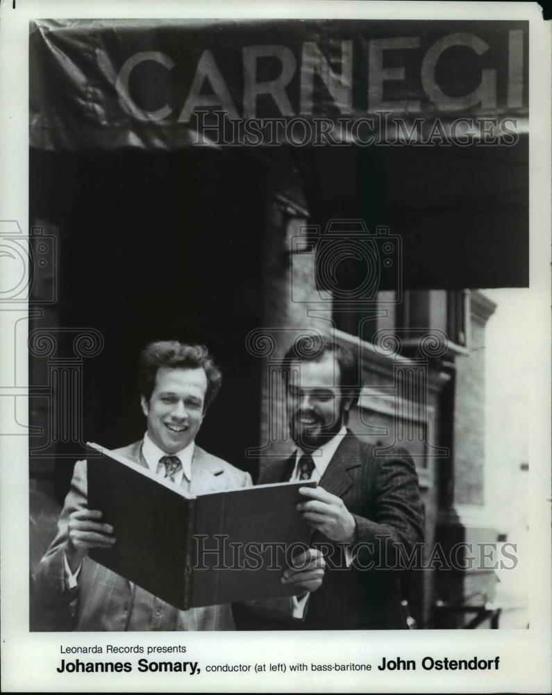 1984 Press Photo Johannes Somary and John Ostendorf - cvp98601 - Historic Images