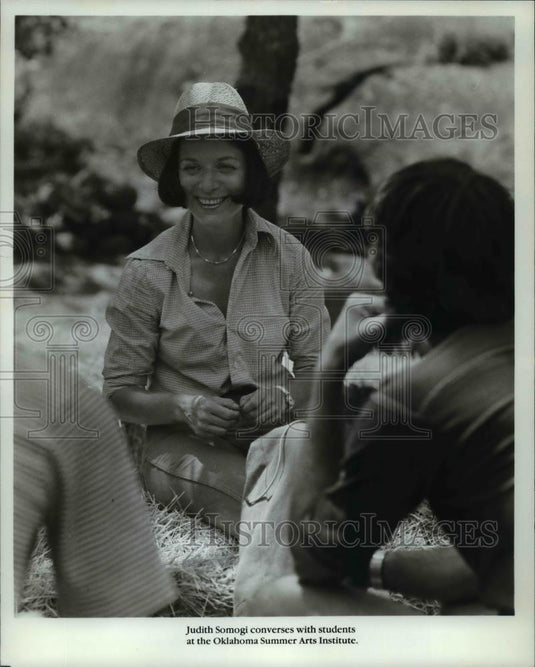 1981 Press Photo Judith Somogi, conductor, at the Oklahoma Summer Arts Institute - Historic Images